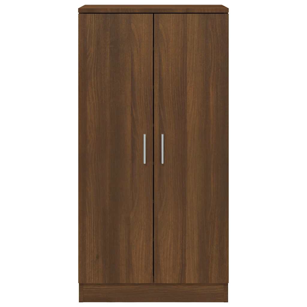 vidaXL Shoe Cabinet Brown Oak 55x35x108 cm Engineered Wood 4