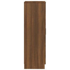 vidaXL Shoe Cabinet Brown Oak 55x35x108 cm Engineered Wood 5