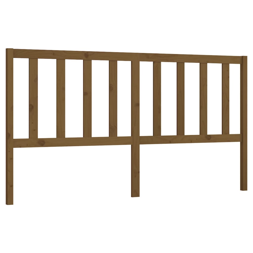 vidaXL Bed Headboard | Honey brown | Solid pine wood 2