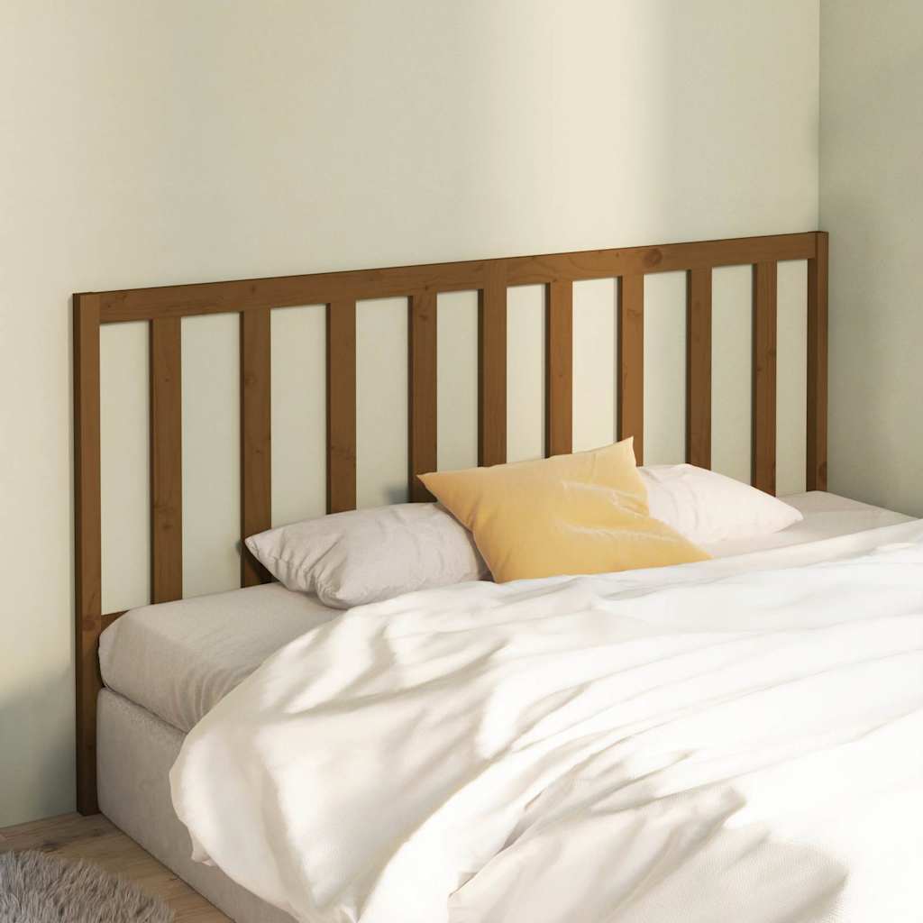 vidaXL Bed Headboard | Honey brown | Solid pine wood 3