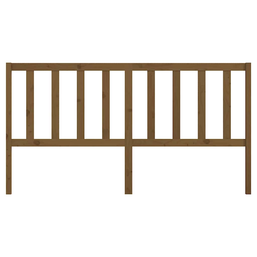 vidaXL Bed Headboard | Honey brown | Solid pine wood 4