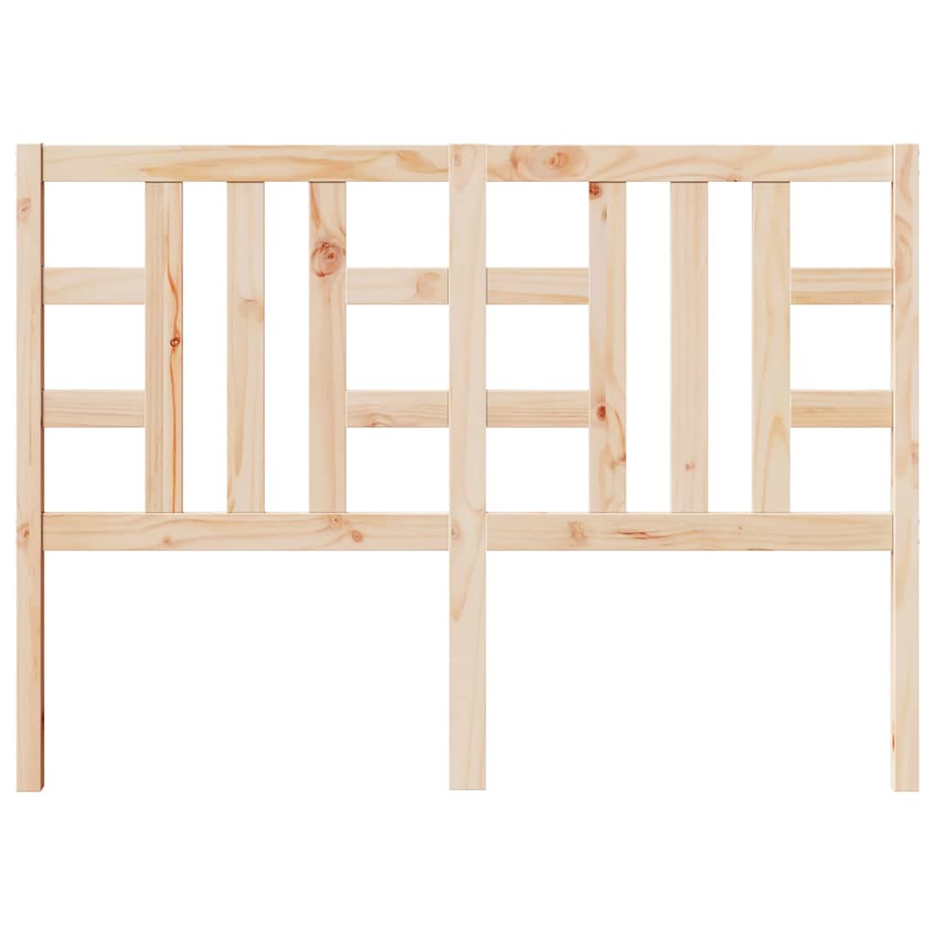 vidaXL Bed Headboard | Natural Wood | Solid Pine Wood | Single | Durable 4