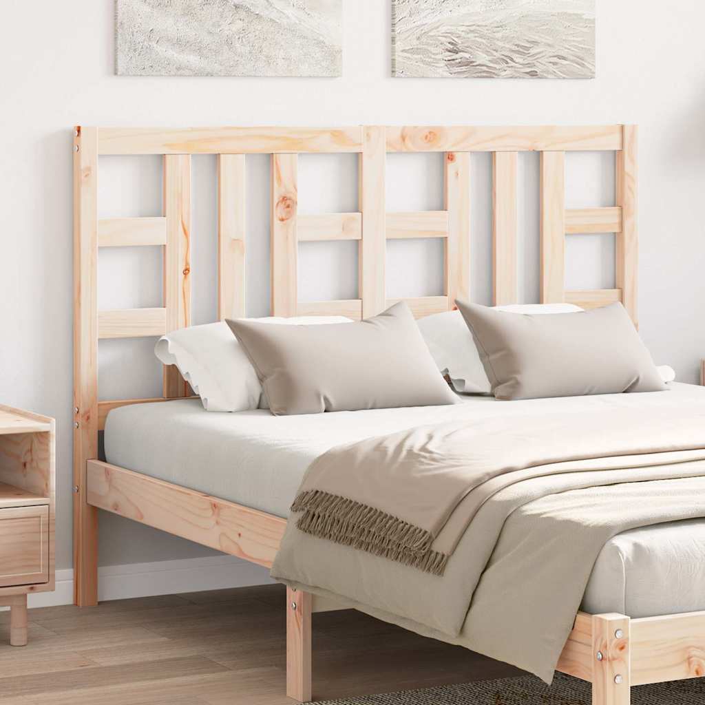 vidaXL Bed Headboard | Natural Wood | Solid Pine Wood | Single | Durable 1