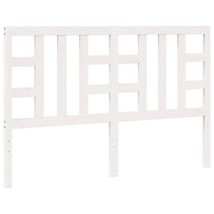 vidaXL Bed Headboard | White | Solid Pine Wood | 156x4x100 cm | Durable 2