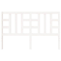 vidaXL Bed Headboard | White | Solid Pine Wood | 156x4x100 cm | Durable 4