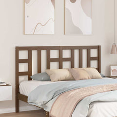 vidaXL Bed Headboard | Honey Brown | Solid Pine Wood | 166 x 4 x 100 cm 1