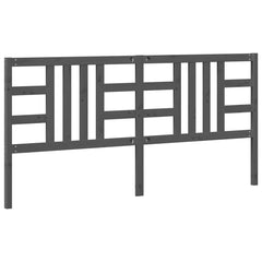 vidaXL Bed Headboard | Grey | Solid Pine Wood | 206 cm x 4 cm x 100 cm 6