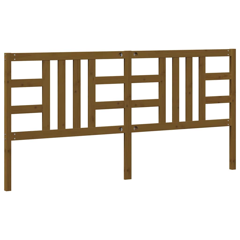 vidaXL Bed Headboard | Honey brown | Solid pine wood | 206x4x100 cm 6