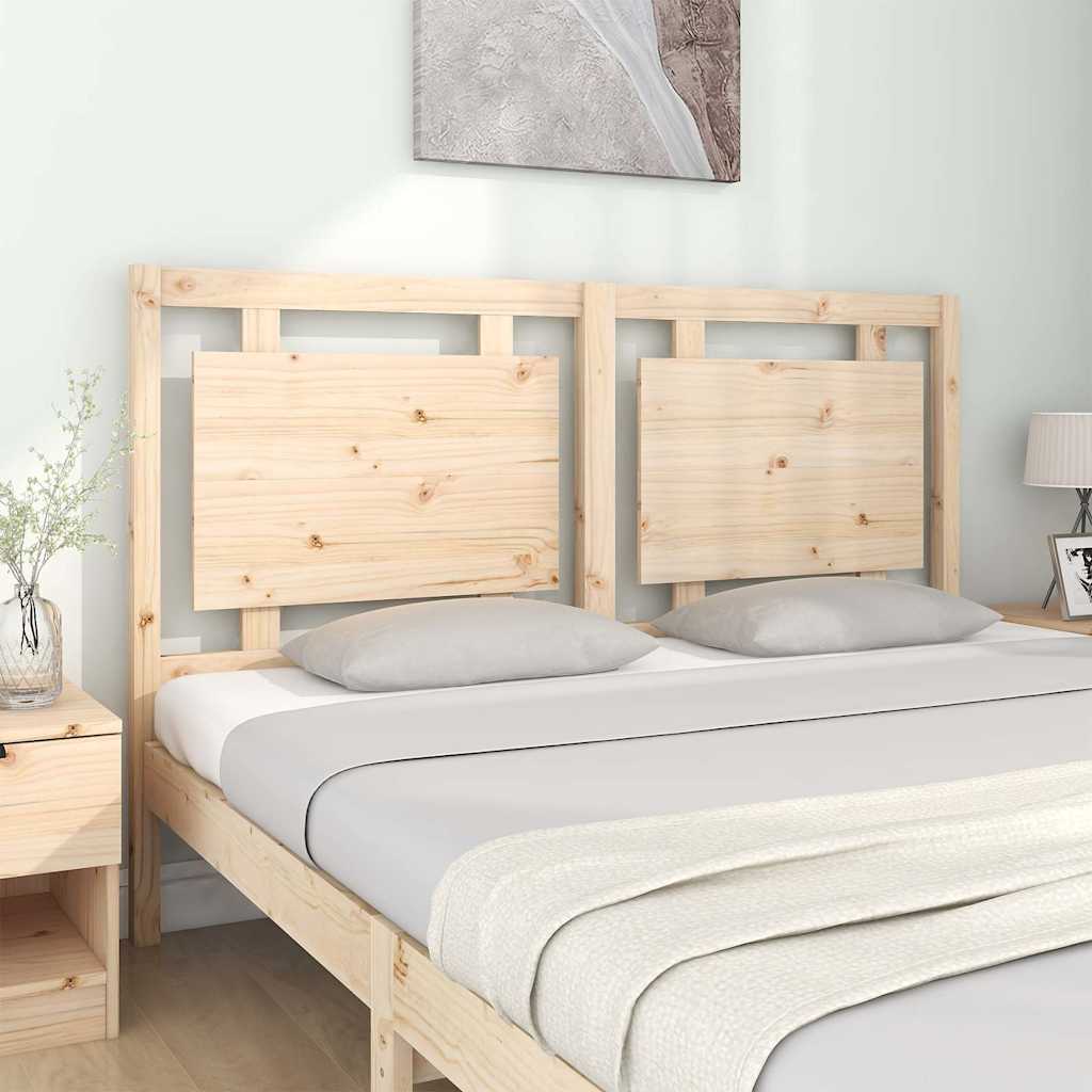 vidaXL Bed Headboard | Natural wood | Solid pine wood | Standard double 3
