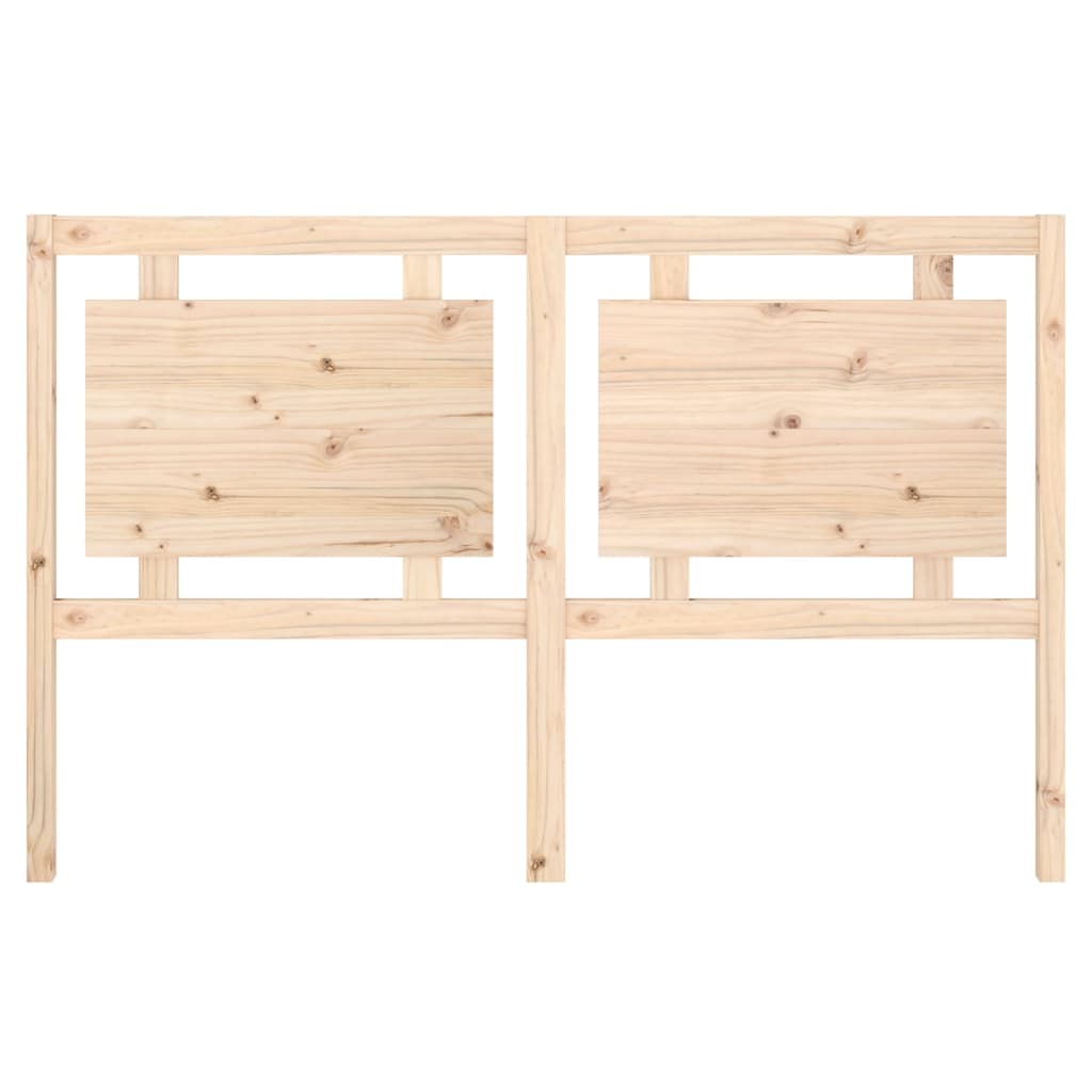 vidaXL Bed Headboard | Natural wood | Solid pine wood | Standard double 4