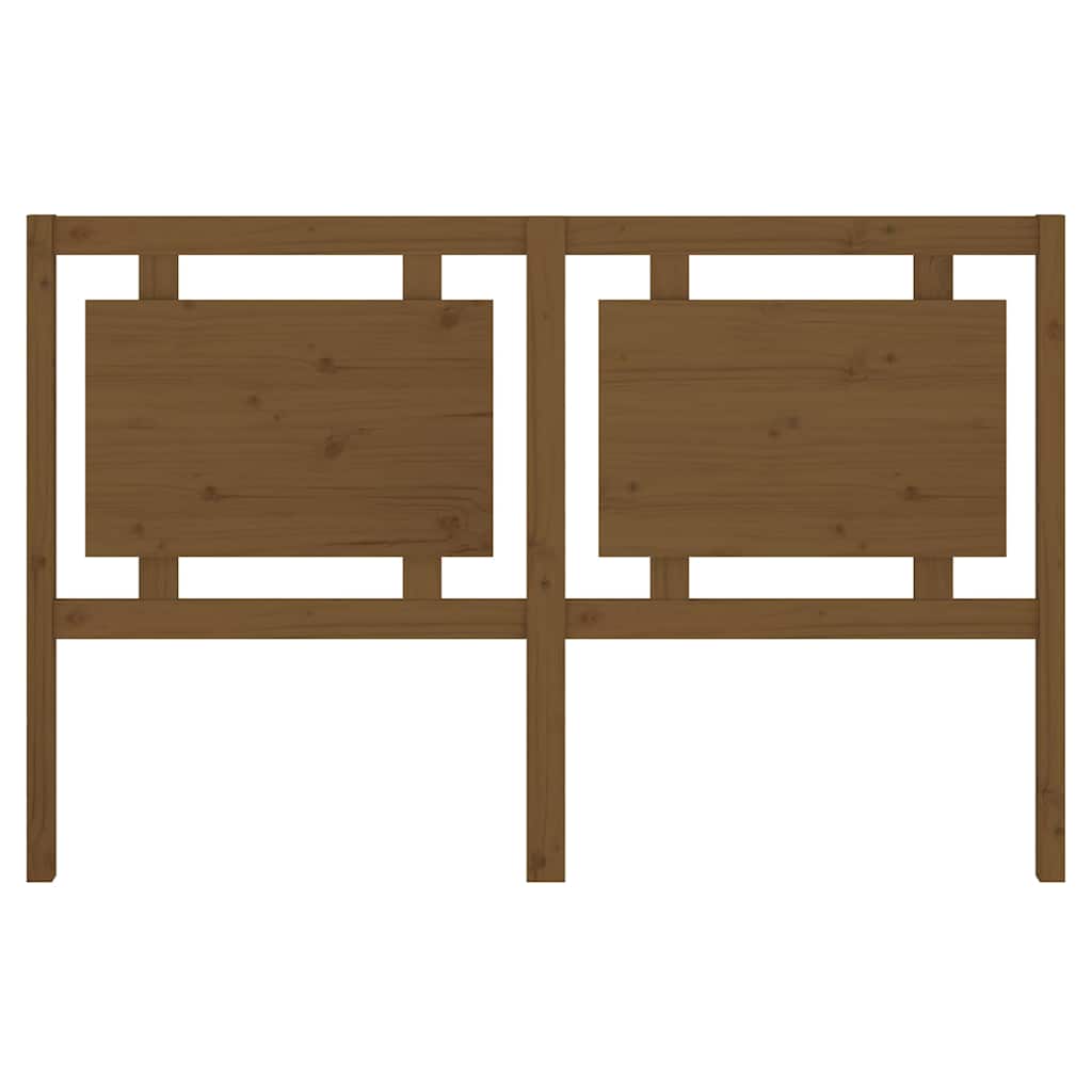 vidaXL Bed Headboard | Honey brown | Solid pine wood | Standard Double 4