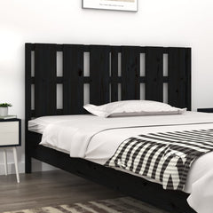 vidaXL Bed Headboard | Black | Solid Pine Wood 1