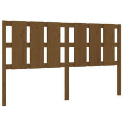 vidaXL Bed Headboard | Honey brown | Solid pine wood | 165.5x4x100 cm | Durable 2