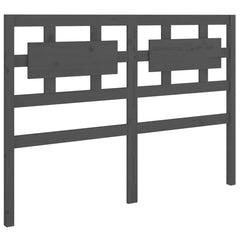 vidaXL Bed Headboard | Grey | Solid Pine | Standard | Decorative Inlays 2