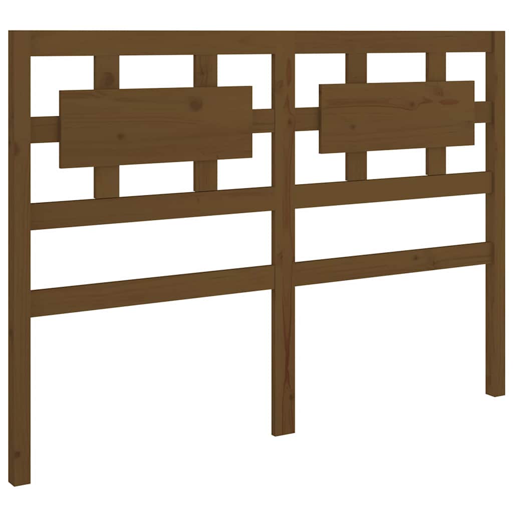 vidaXL Bed Headboard | Honey brown | Solid pine wood | Decorative Inlays 2