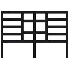 vidaXL Bed Headboard | Black | Solid Pine Wood | 156x4x104 cm 4