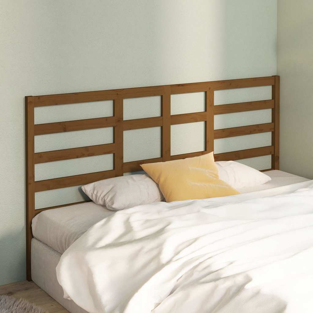 vidaXL Bed Headboard | Honey Brown | Solid Pine Wood | 186x4x104 cm 3