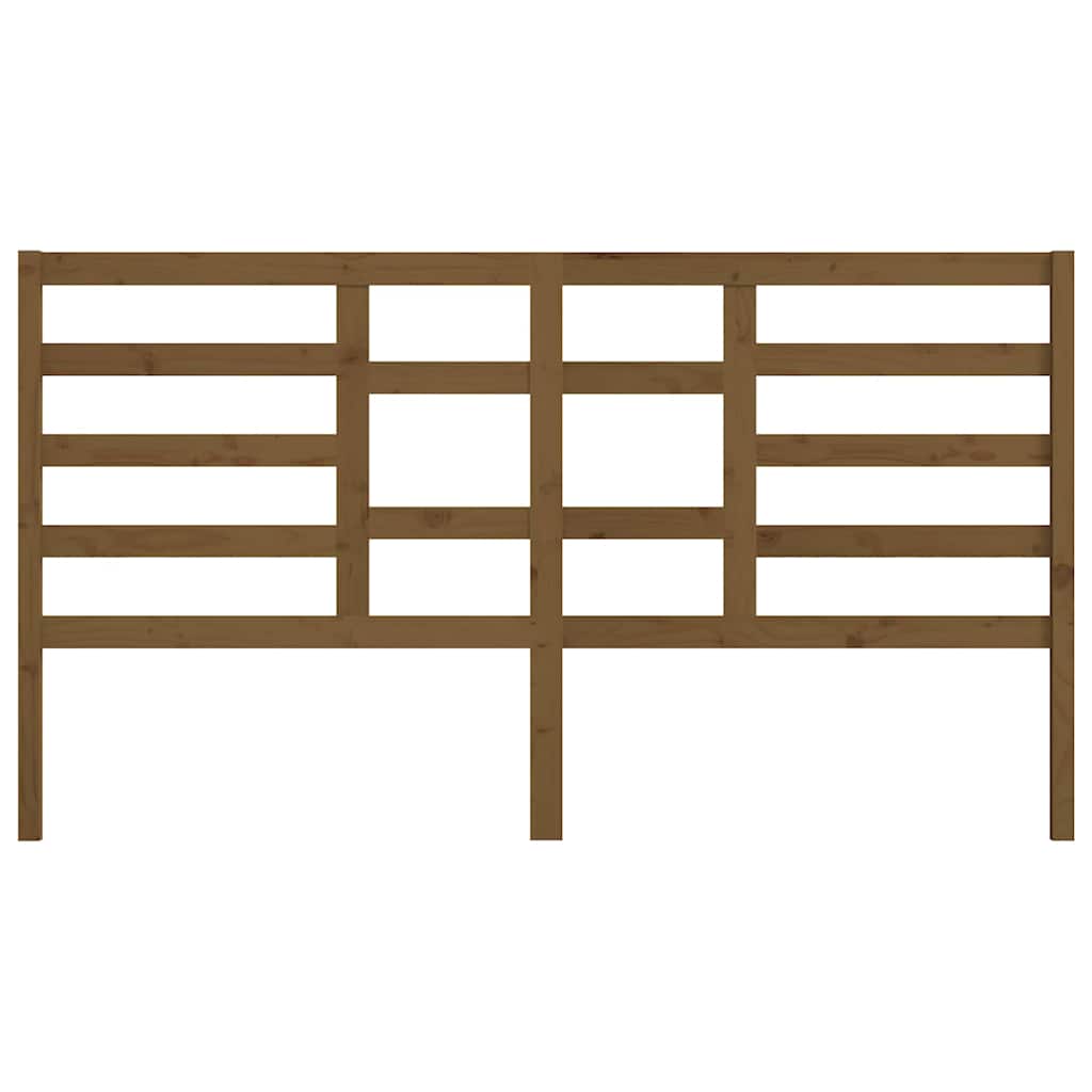 vidaXL Bed Headboard | Honey Brown | Solid Pine Wood | 186x4x104 cm 4