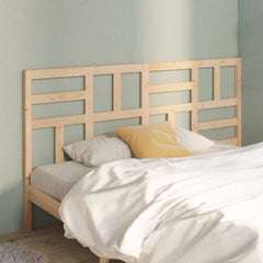 Bed Headboard 81x4x104 cm Solid Wood Pine Natural 186 x 104 cm