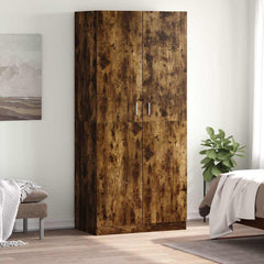 Wardrobe 90x52x200 cm Engineered Wood Smoked oak