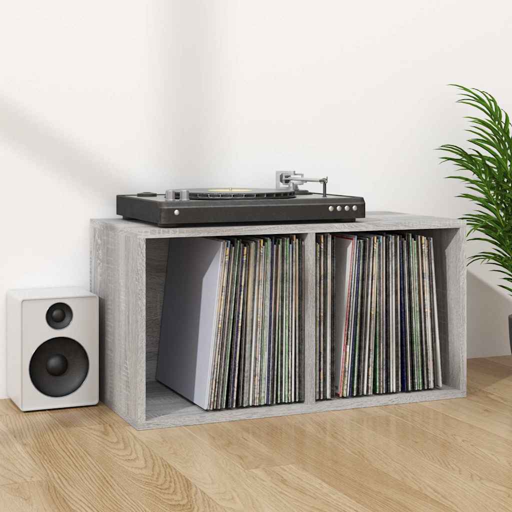 vidaXL Vinyl Storage Box Grey Sonoma 71x34x36 cm Engineered Wood 3