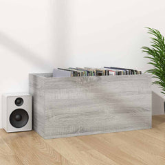 vidaXL Vinyl Storage Box Grey Sonoma 71x34x36 cm Engineered Wood 4