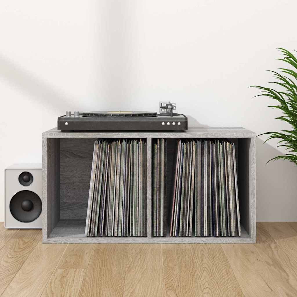 vidaXL Vinyl Storage Box Grey Sonoma 71x34x36 cm Engineered Wood 1