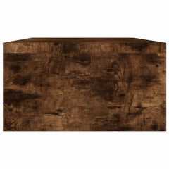 vidaXL Monitor Stand Smoked Oak 100x24x13 cm Engineered Wood 5