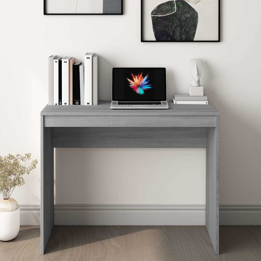 vidaXL Desk Grey Sonoma 90x40x72 cm Engineered Wood 3