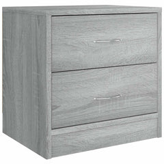 vidaXL Bedside Cabinet Grey Sonoma 40x30x40 cm Engineered Wood 2