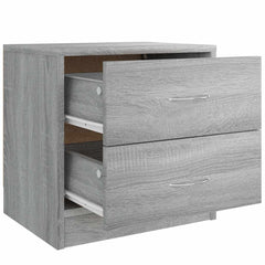 vidaXL Bedside Cabinet Grey Sonoma 40x30x40 cm Engineered Wood 6