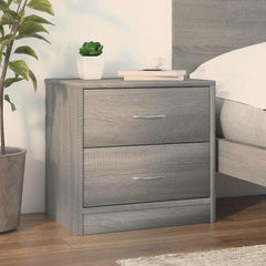 vidaXL Bedside Cabinet Grey Sonoma 40x30x40 cm Engineered Wood 1
