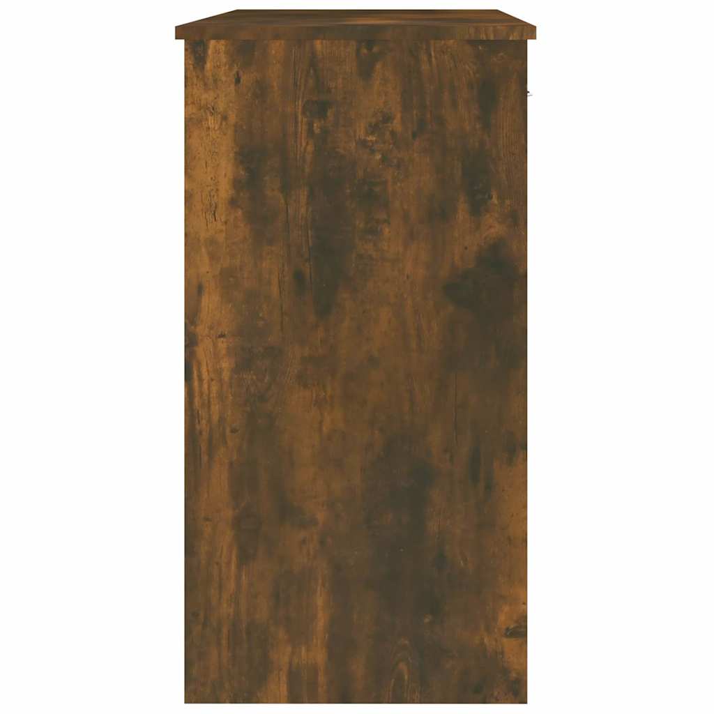 vidaXL Desk Smoked Oak 80x40x75 cm Engineered Wood 5