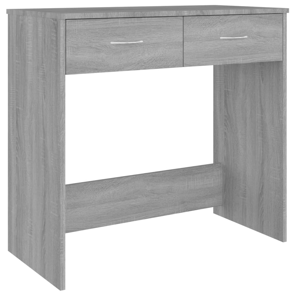 vidaXL Desk Grey Sonoma 80x40x75 cm Engineered Wood 2