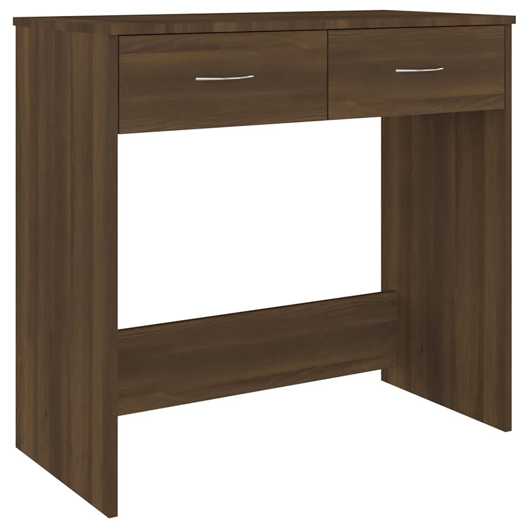 Desk 80x40x75 cm Engineered Wood Brown oak