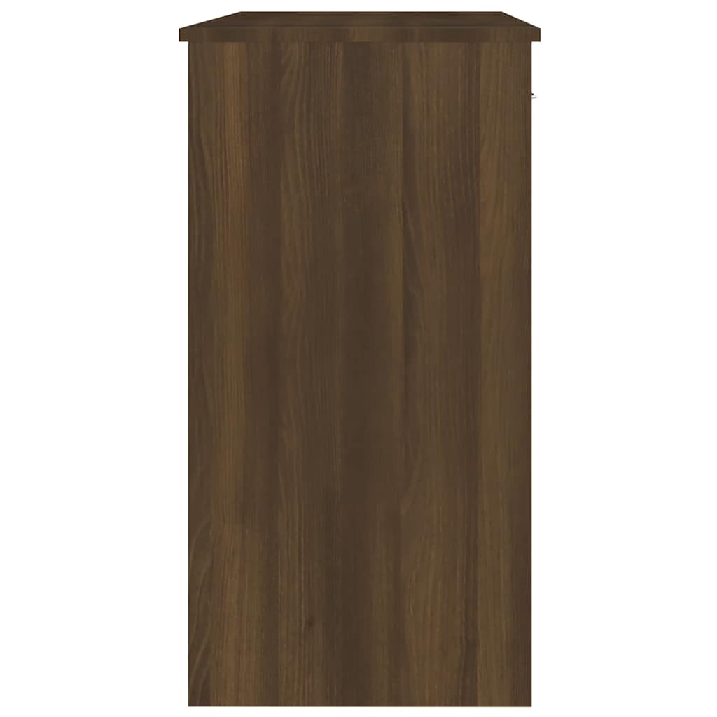 vidaXL Desk Brown Oak 80x40x75 cm Engineered Wood 5