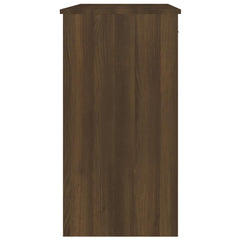 vidaXL Desk Brown Oak 80x40x75 cm Engineered Wood 5