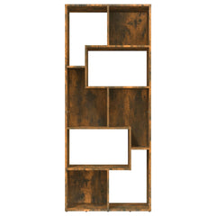 vidaXL Book Cabinet Smoked Oak 67x24x161 cm Engineered Wood 3
