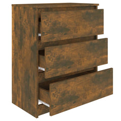 vidaXL Sideboard Smoked Oak 60x35x76 cm Engineered Wood 5