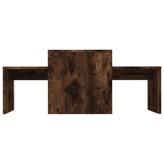 Coffee Table Set 100x48x40 cm Engineered Wood Smoked oak