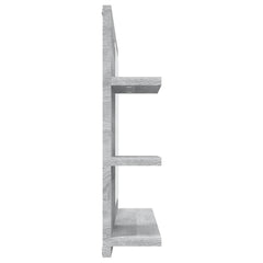 vidaXL Bathroom Mirror Grey Sonoma 60x10.5x45 cm Engineered Wood 4