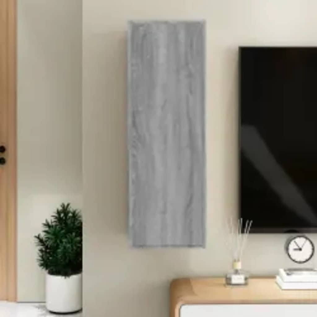 vidaXL TV Cabinet Grey Sonoma 30.5x30x90 cm Engineered Wood 1