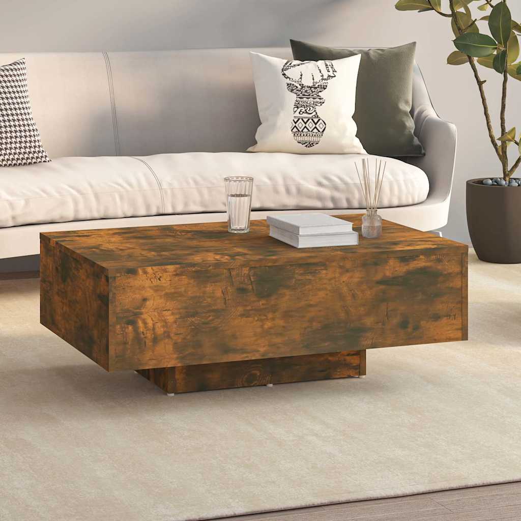 vidaXL Coffee Table Smoked Oak 85x55x31 cm Engineered Wood 1