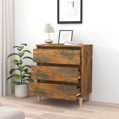 vidaXL Sideboard Smoked Oak 60x35x69 cm Engineered Wood 3