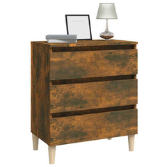 vidaXL Sideboard Smoked Oak 60x35x69 cm Engineered Wood 4