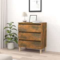 vidaXL Sideboard Smoked Oak 60x35x69 cm Engineered Wood 1