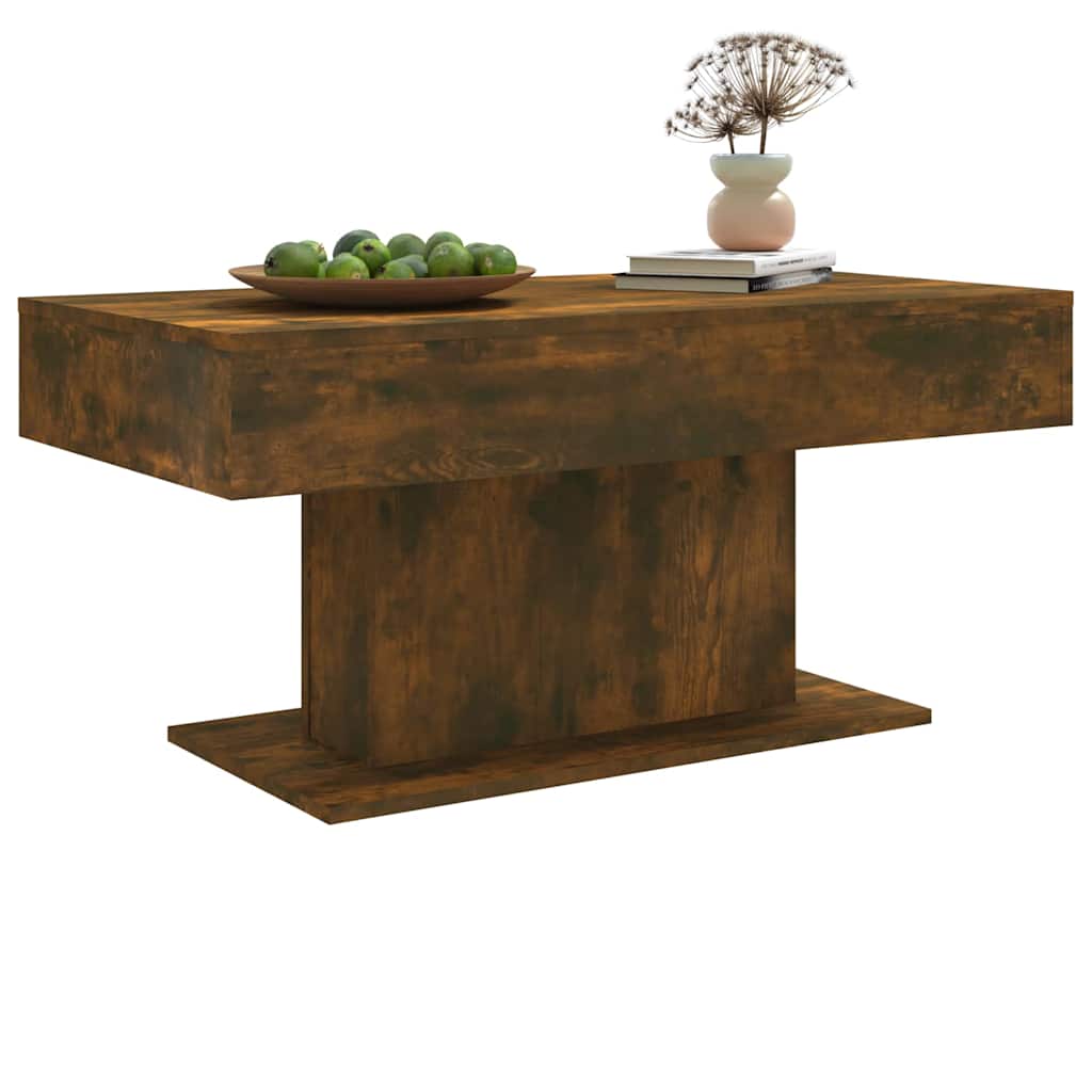 vidaXL Coffee Table | Smoked oak | Engineered wood | 96x50 cm | Modern 4