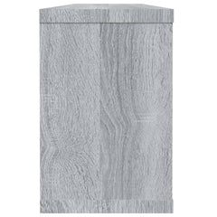 vidaXL Wall Cube Shelves 6 pcs Grey Sonoma 60x15x23 cm Engineered Wood 5
