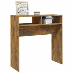 vidaXL Console Table Smoked Oak 78x30x80 cm Engineered Wood 6