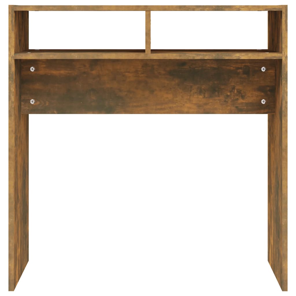 vidaXL Console Table Smoked Oak 78x30x80 cm Engineered Wood 4